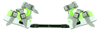 Picture of Pair of ADM Night Use AFOs and Fixed Dobbs External Rotation Bar